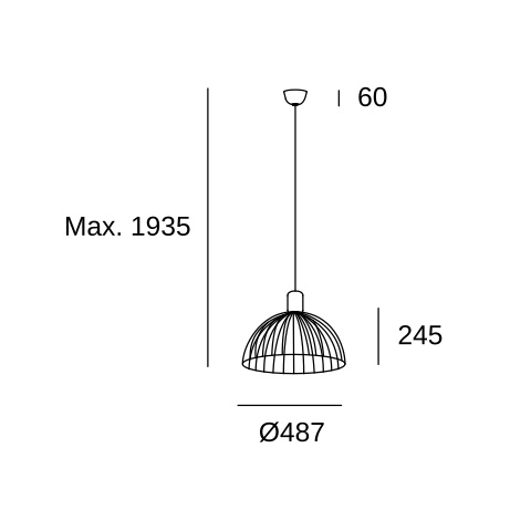 Подвесной светильник LEDS C4 Contrast, 00-6414-DC-05, Cement, 15 Вт