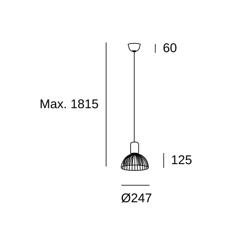 Подвесной светильник LEDS C4 Contrast, 00-6415-93-F5, Light дерево, 15 Вт
