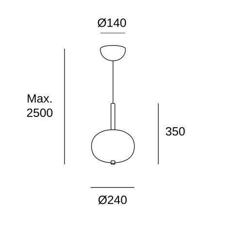 Подвесной светильник LEDS C4 Ilargi, 00-6454-92-F9, Madera Oscura, 2700 K, 11 Вт