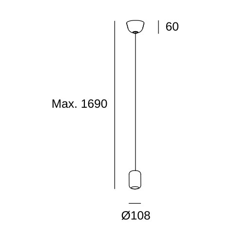 Подвесной светильник LEDS C4 Contrast, 00-7365-93-05, Light дерево