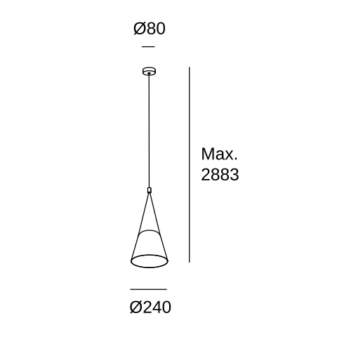 Подвесной светильник LEDS C4 Configurator, 00-7389-05-14, белый, 15 Вт