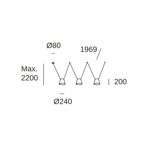 Подвесной светильник LEDS C4 Configurator, 00-7399-05-14, белый, 45 Вт