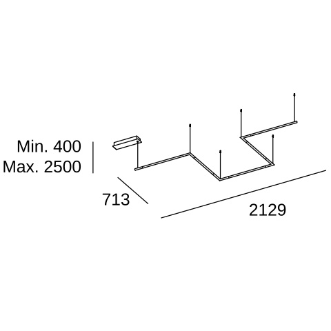 Подвесной светильник LEDS C4 Configurator, 00-8285-05-M1, черный, 3000 K, 80 Вт