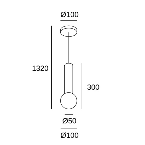 Подвесной светильник LEDS C4 Mist, 00-8337-05-F9, черный, 9 Вт