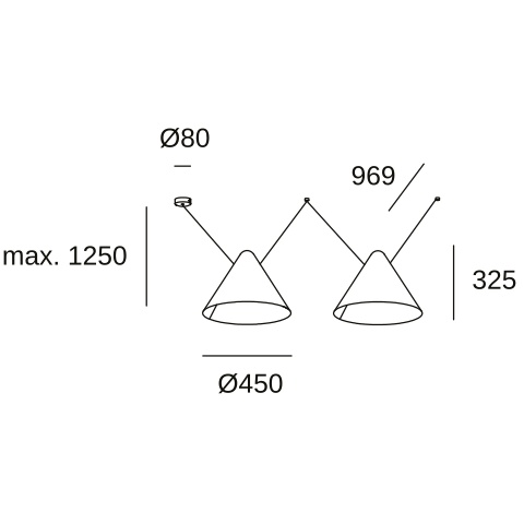 Подвесной светильник LEDS C4 Configurator, 00-8373-05-05, черный, 30 Вт