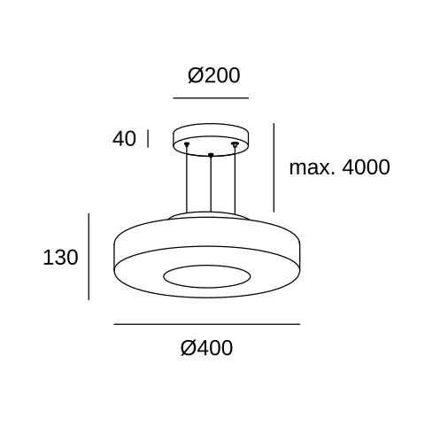 Подвесной светильник LEDS C4 Strata, 00-8454-05-15, черный, 33 Вт
