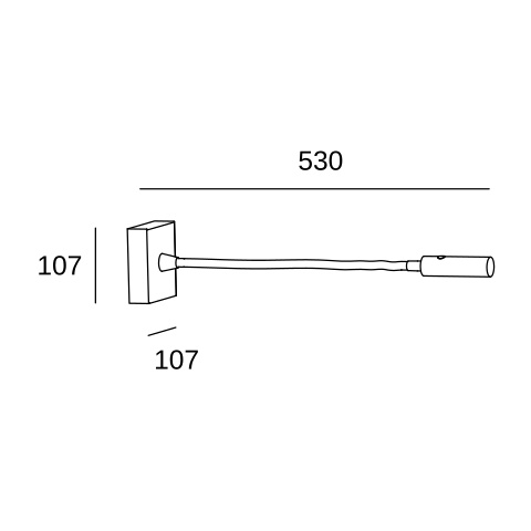 Настенная лампа LEDS C4 Tip, 05-5296-DN-DN, матовый золотой, 3000 K, 4.2 Вт