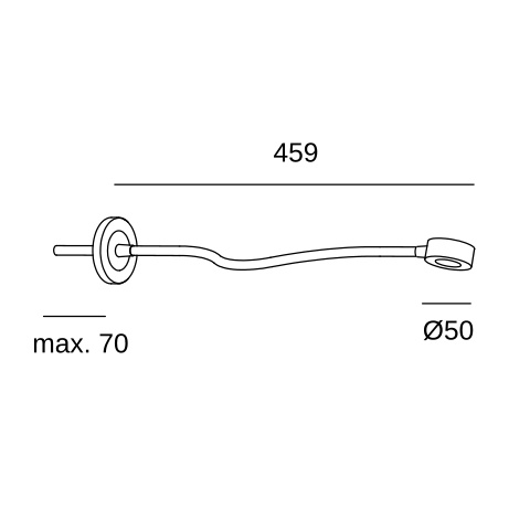 Настенный светильник LEDS C4 Link, 05-7367-05-05, черный, 2700 K, 4 Вт