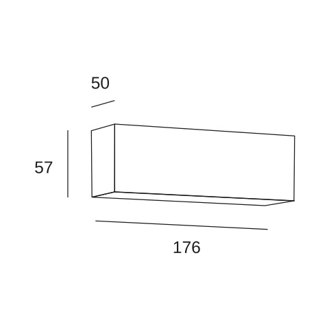 Настенный светильник LEDS C4 Room, 05-7370-DL-DL, золотой, 3000 K, 9.6 Вт