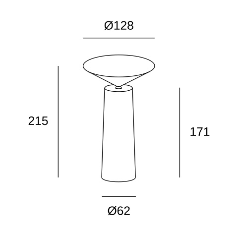 Настольная лампа LEDS C4 Cocktail, 10-8327-14-14, белый, 2700 K, 3.5 Вт