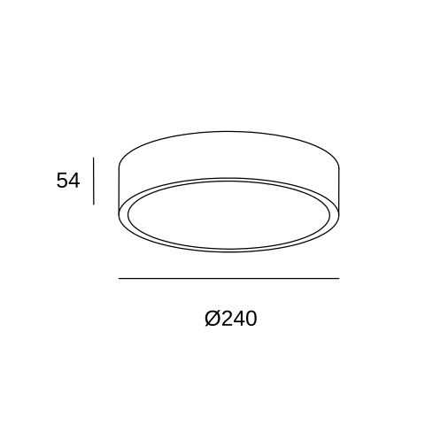 Потолочный накладной светильник LEDS C4 Caprice, 15-6196-DL-M1, золотой, SW 2700-3000-4000 K, 24 Вт