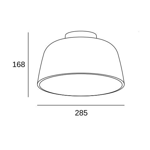 Потолочный светильник LEDS C4 Miso, 15-8330-05-DL, черный, 15 Вт