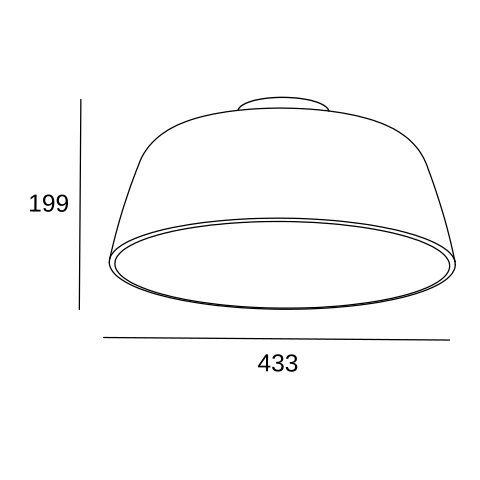 Потолочный светильник LEDS C4 Miso, 15-8331-EM-14, Stone серый, 15 Вт