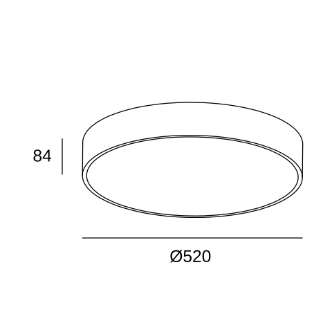 Потолочный накладной светильник LEDS C4 Caprice, 15-A023-DL-M1, золотой, SW 2700-3000-4000 K, 39.6 Вт
