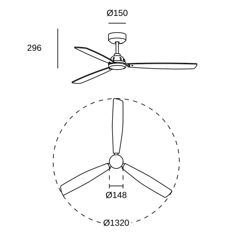 Потолочная люстра LEDS C4 Xaloc, 30-8341-05-05, черный