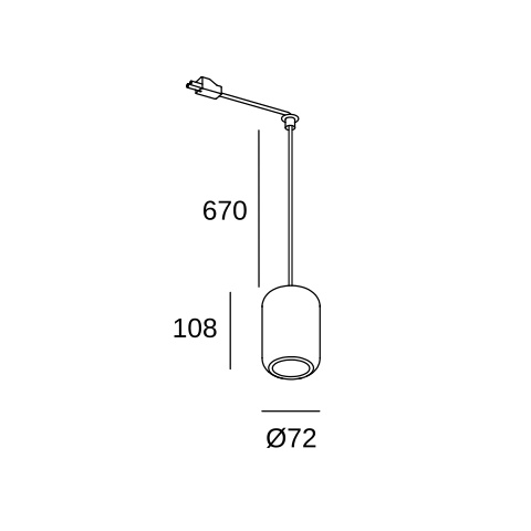 Подвесной светильник LEDS C4 Contrast Structure for Deltatrack, 71-8485-93-05, Light дерево, 15 Вт