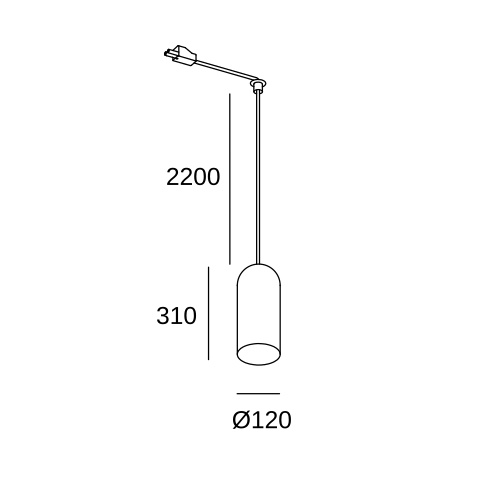 Подвесной светильник LEDS C4 Glam for Deltatrack, 71-8494-DN-12, матовый золотой, 9 Вт