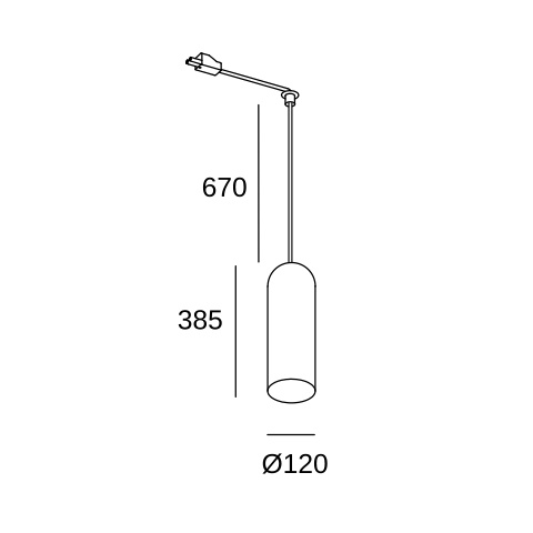Подвесной светильник LEDS C4 Glam for Deltatrack, 71-8495-DN-12, матовый золотой, 9 Вт