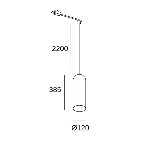 Подвесной светильник LEDS C4 Glam for Deltatrack, 71-8496-DN-14, матовый золотой, 9 Вт