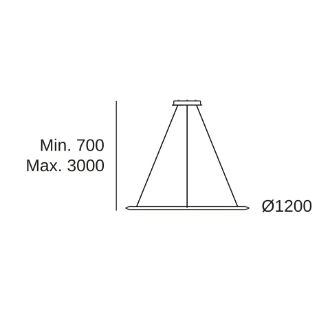 Подвесной светильник LEDS C4 Circular Inward Surface, CD4B-00X9AZOUEF, золотой, 4000 K, 70 Вт