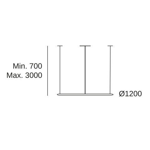 Подвесной светильник LEDS C4 Circular Inward, CD5B-00X9AZRUEF, золотой, 4000 K, 70 Вт
