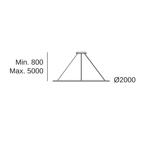 Подвесной светильник LEDS C4 Circular Outward Surface, CF4C-00V9AZRUEF, золотой, 2700 K, 118.5 Вт
