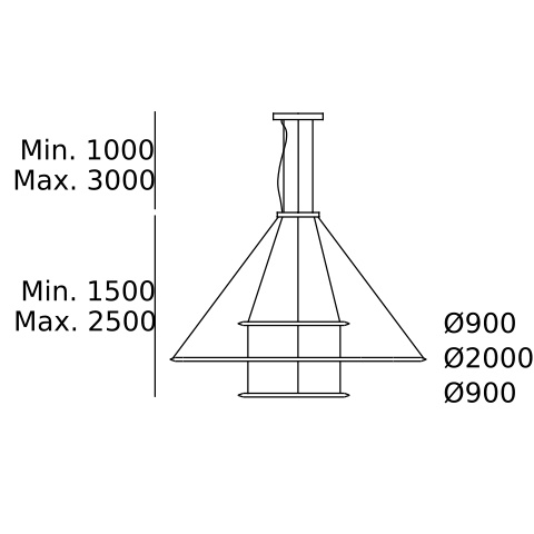 Подвесной светильник LEDS C4 Circular Outward 3 Rings, CF4O-00A9AZDUEF, золотой, 2400 K, 223 Вт