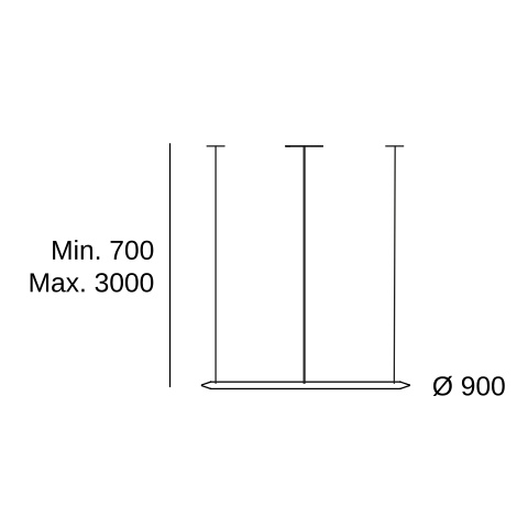 Подвесной кольцевой светильник LEDS C4 Circular Outward, CF5K-00V9AZDU05, черный, 2700 K, 52 Вт