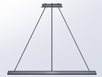 Подвесной светильник LEDS C4 Circular Downward, CS5K-00A9AZRU05, черный, 2400 K, 52 Вт